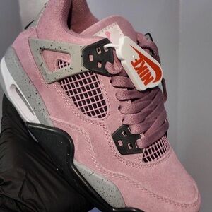 Jordan Pink and Gray Women's Sneakers